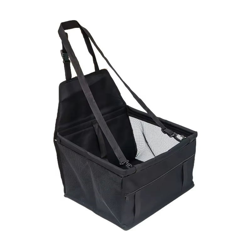 Asiento elevado de coche para perro pequeño — Plegable y estable
