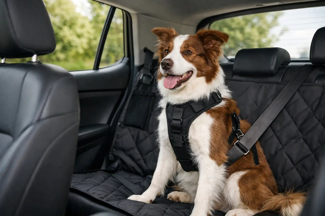 Cómo llevar al perro seguro en el asiento trasero