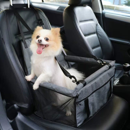 Asiento elevado de coche para perro pequeño — Plegable y estable