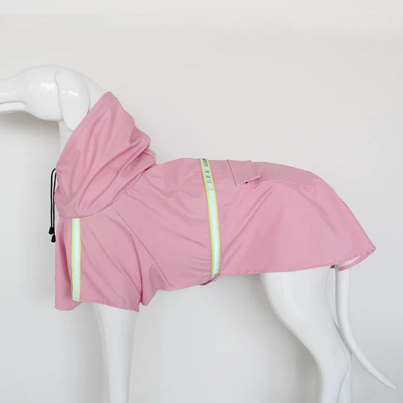 Chubasquero para perro con capucha — Impermeable y reflectante