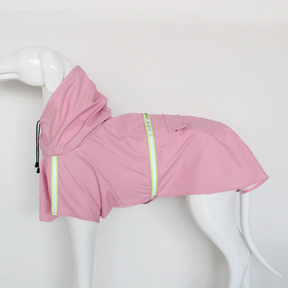 Chubasquero para perro con capucha — Impermeable y reflectante