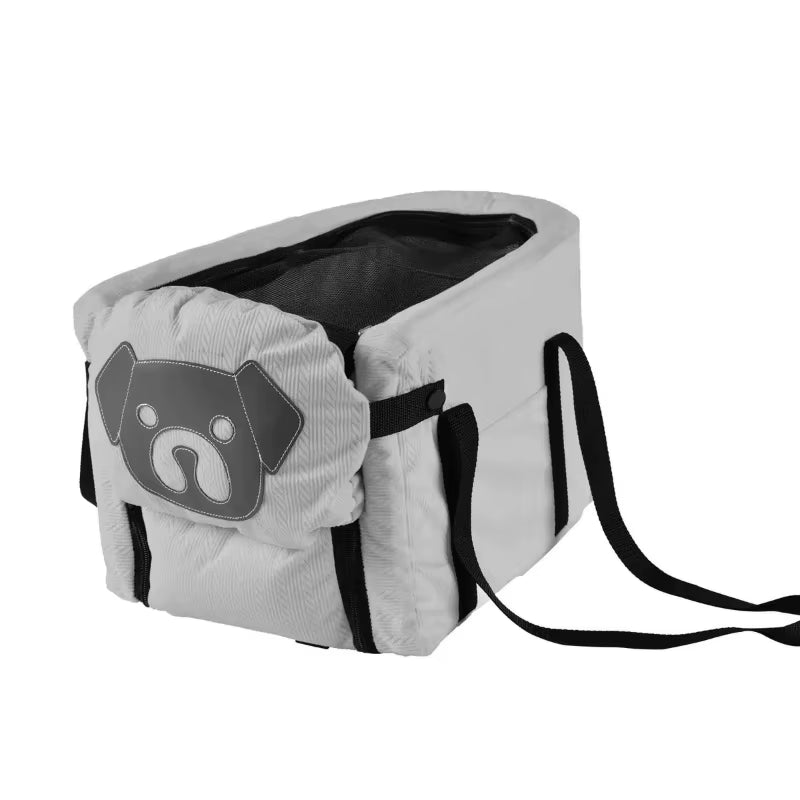 Asiento elevado de coche para perro pequeño — Plegable y estable