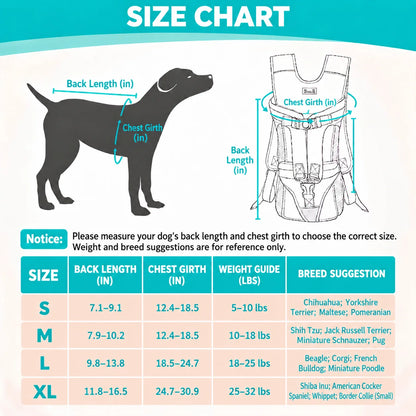 Mochila transportadora para perro — Acolchada y transpirable
