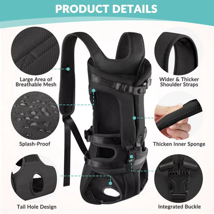 Mochila transportadora para perro — Acolchada y transpirable