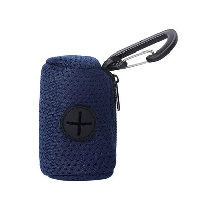Dispensador de bolsas para perro con mosquetón — Malla ligera