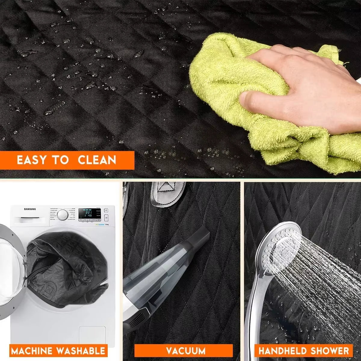 Hamaca de coche para perro — Impermeable, para el asiento trasero